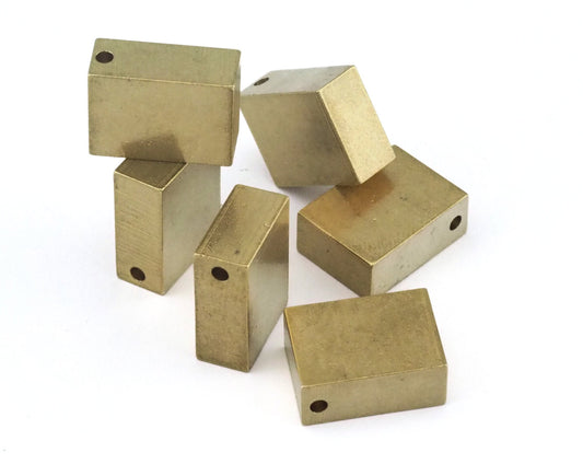 Rectangle bar rod stamping D412 20 x 15 x 8mm 0,79" x 0,6" x 0,30" finding rod industrial design (2,4mm 0,094" 11 gauge hole ) 1747