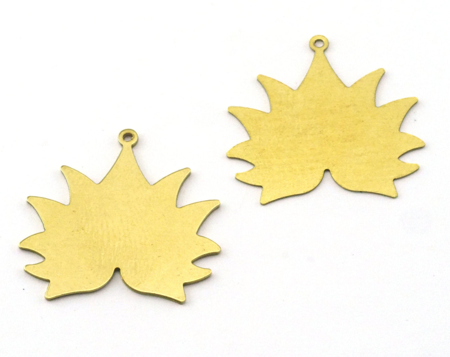 maple leaves Charm Oak leaf Raw brass 29x30mm pendant findings 2483-180