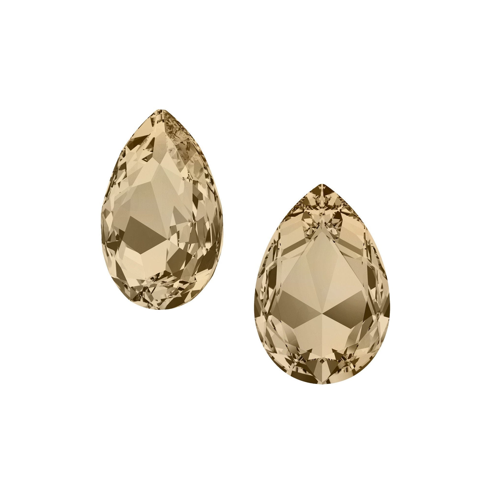 Pear Fancy Stone 4327 Swarovski® Crystal golden shadow (gsha) 30x20mm unfoiled