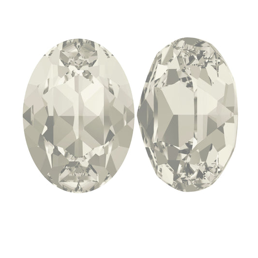 Oval fancy stone 4120 Swarovski® crystal silver shade (ssha) 13x18mm s