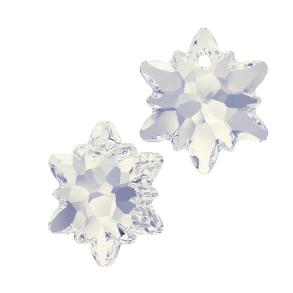 The Edelweiss Pendant 6748 Swarovski® white opal 14mm cab47-12