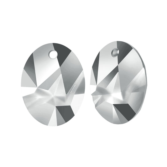 Kaputt oval pendant 6911 Swarovski® crystal light chrome 26mm