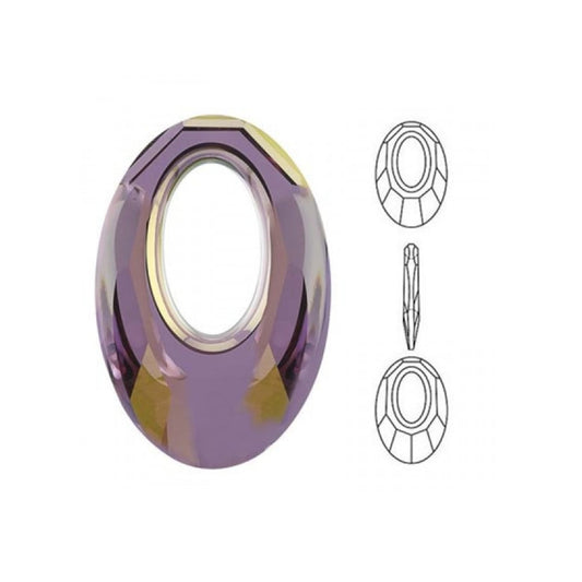 Helios pendant 6040 Swarovski crystal 40mm lilac shadow