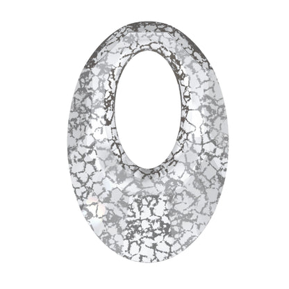Helios pendant 6040 Swarovski crystal 40mm silver patina