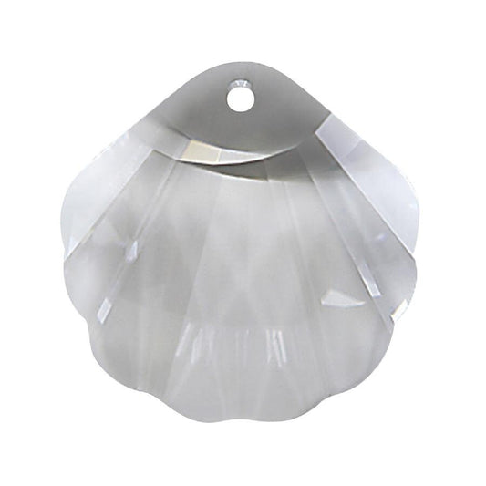 Shell pendant Swarovski® 6723 Crystal (001) Silver Shade (SSHA) 16MM 107