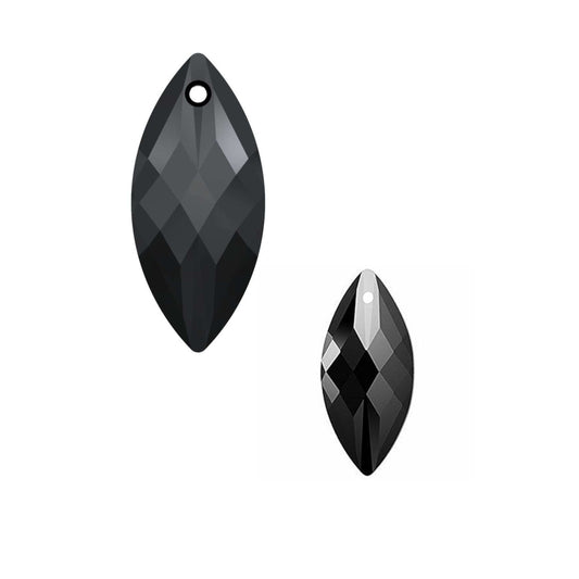 Navette pendants Swarovski® 6110 Jet (280) 30x14mm