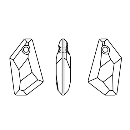 De-Art pendant 6670 Swarovski® crystal emerald (205) 18mm