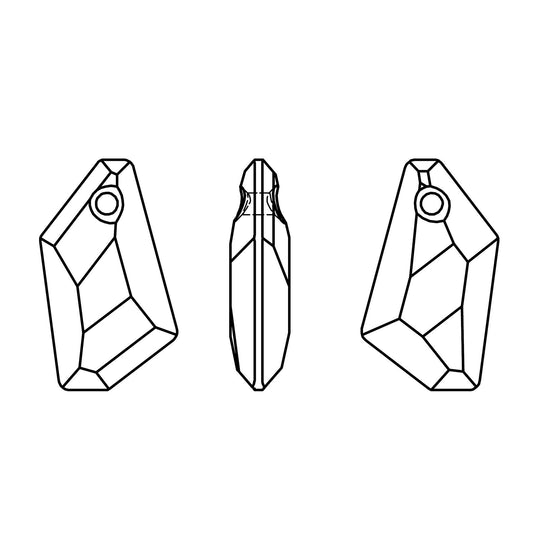 De-Art pendant 6670 Swarovski® crystal emerald (205) 18mm