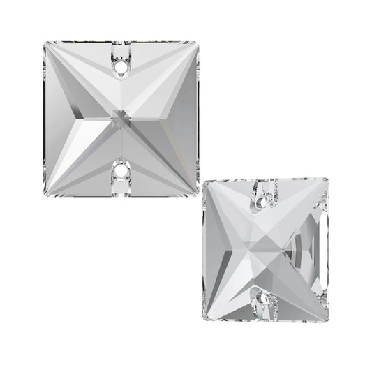 Square sew-on 3240 Swarovski® Crystal (001) Stone 22mm