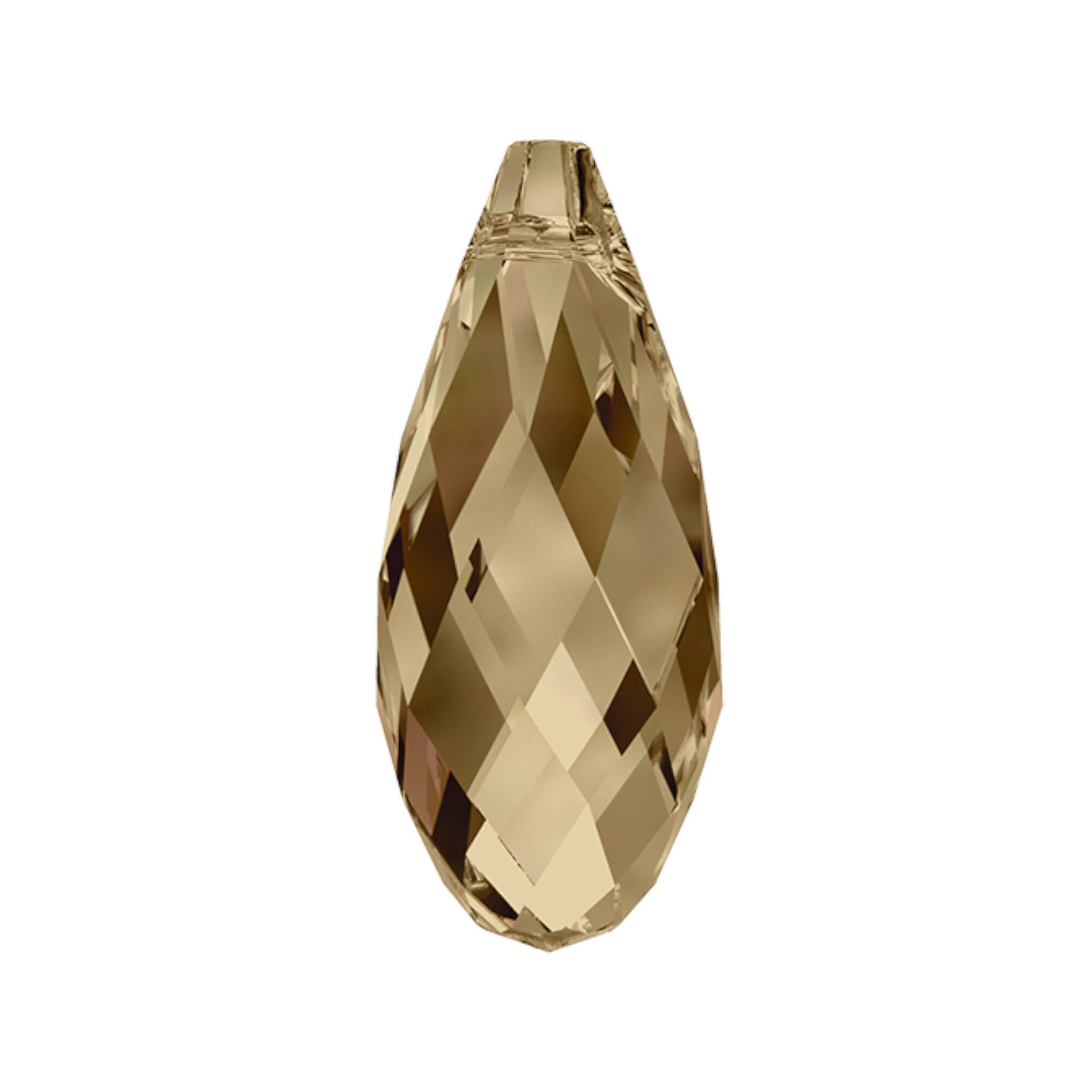 Briolette pendant 6010 Swarovski® Crystal golden shadow Briolette Pendant 50x21.5mm