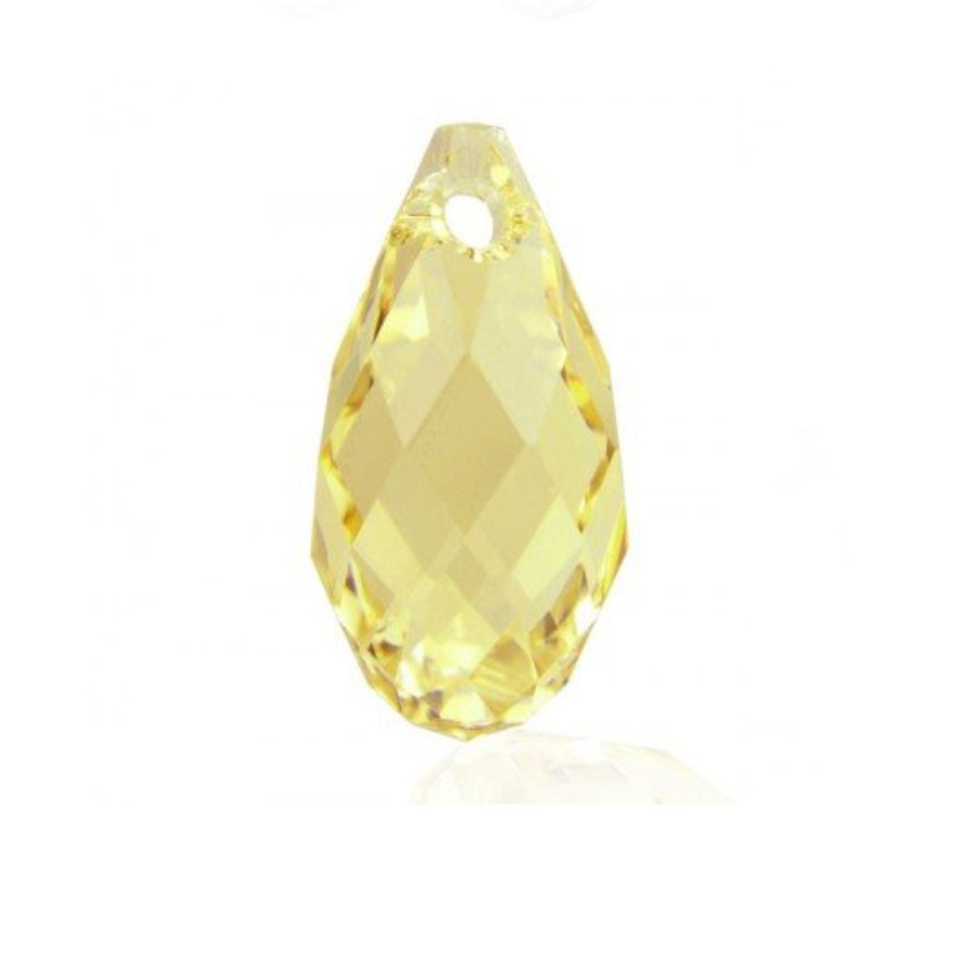 Briolette pendant 6010 Swarovski® jonquil (213) 11x5.5mm cb178