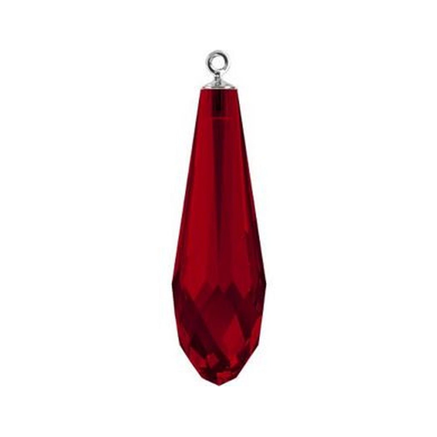 Pure drop pendant 6531 Swarovski® siam (208) (half hole) with classic gun metal plating cap 15.5mm