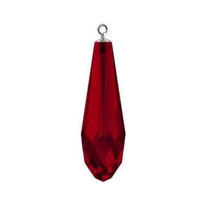 Pure drop pendant 6531 Swarovski® siam (208) (half hole) with classic gun metal plating cap 15.5mm