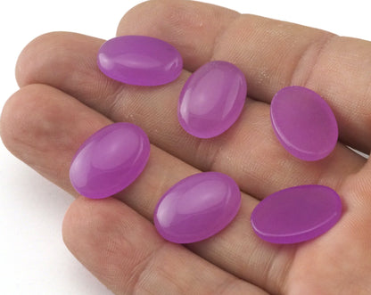 5 pcs. Purple Quartzite Round Cabochon 18x13mm A13