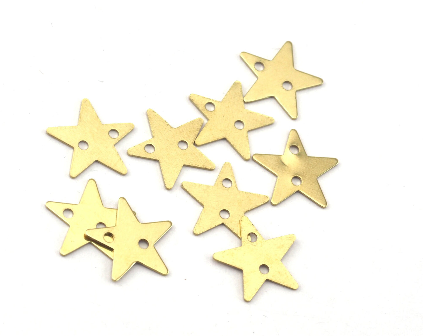 Star Connector Raw, Antique Silver Plated 12mm 2 hole charms ,findings 2528-23