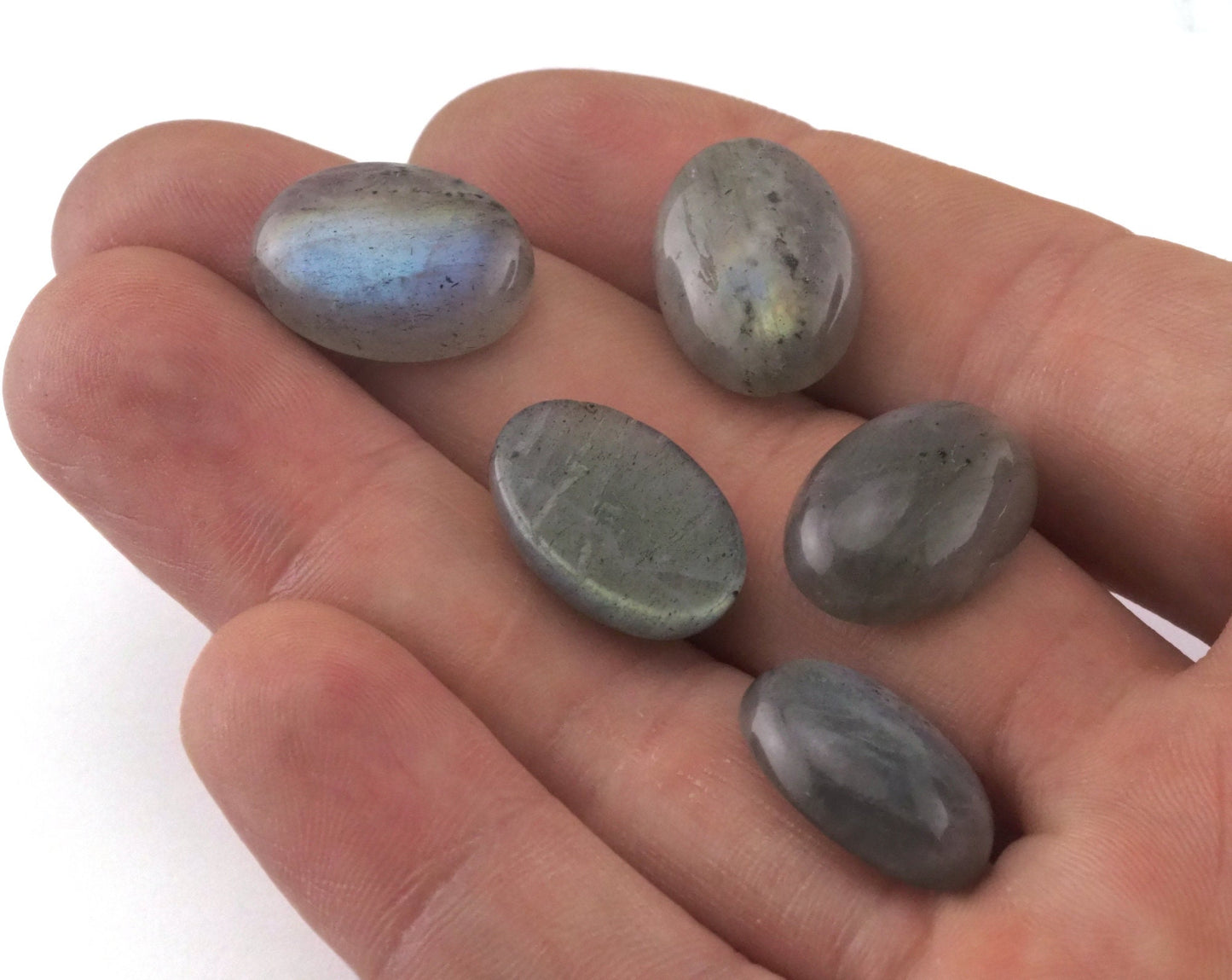 1 pc. Labradorite Oval Cabochon 10x14mm Gemstone no hole Cab94-1