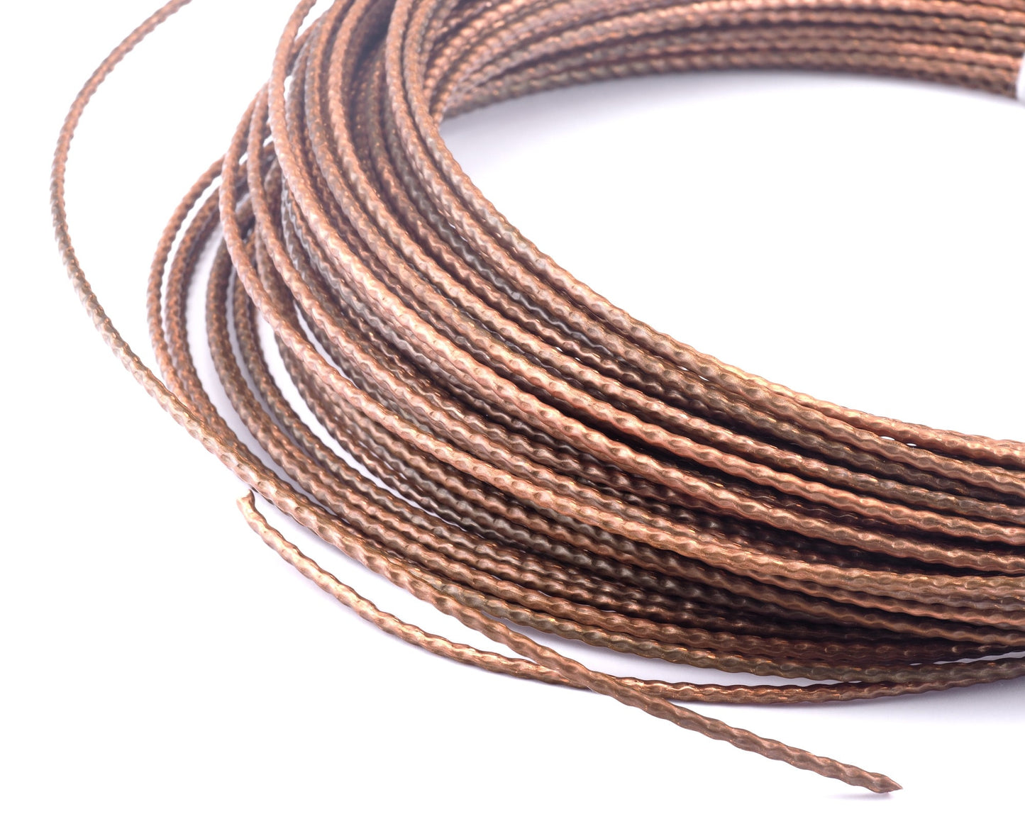 Wire Art Textured Raw Copper Tube 3mm (2mm tube inner size) RF1-04