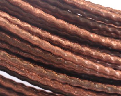 Wire Art Textured Raw Copper Tube 3mm (2mm tube inner size) RF1-04