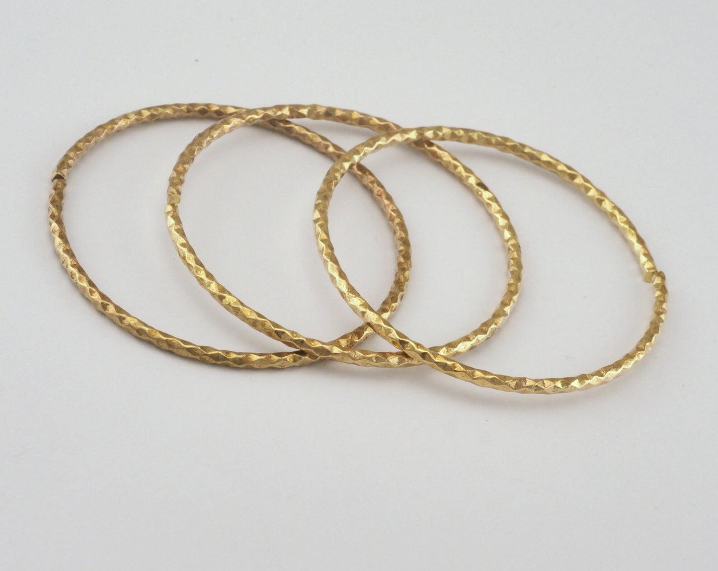 Open Textured Jump Ring 45mm (2mm Wire Thickness) Raw brass Findings 2494-345