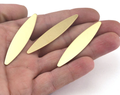 Marquise raw brass blanks 55x12mm charms, ,findings OZ2531-330