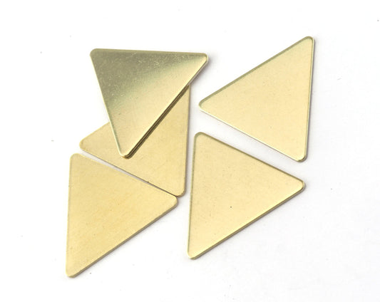 equilateral triangle tag charms 22x25mm (0,8mm Thickness)raw brass ,findings OZ2532-200