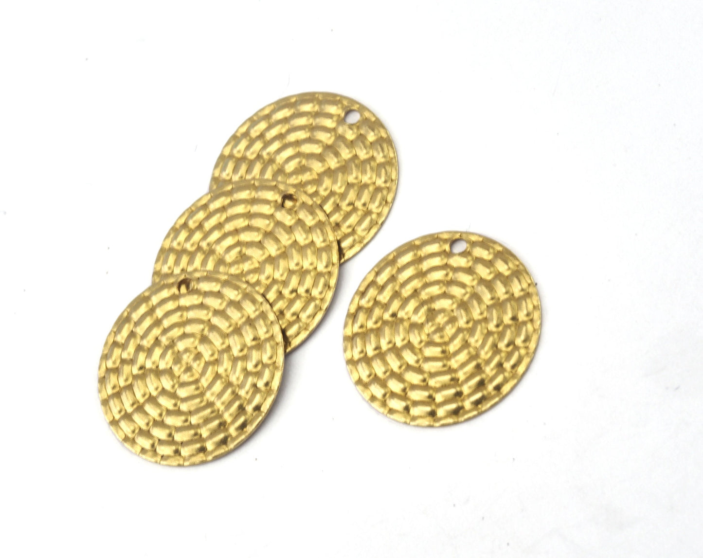 Circle Charms 20mm 1 hole Raw brass Charm OZ2535-110