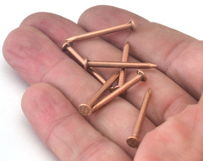 Escutcheon Pins 25mm (2.2mm thickness) Nails Raw Copper tacks brads String art OZ2536-100