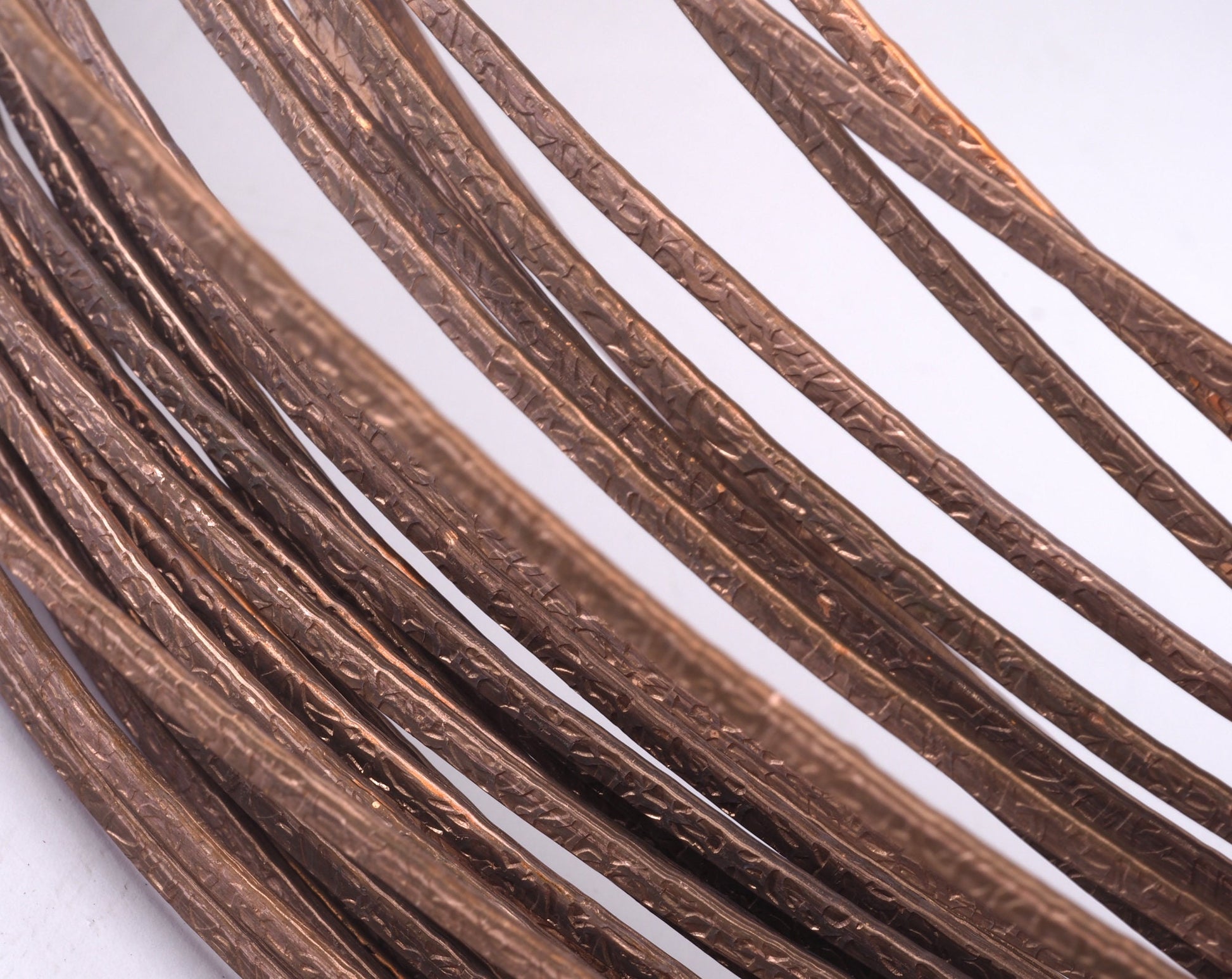 Textured Raw Copper Strip sheet 3mm (2mm thickness) RF1-05