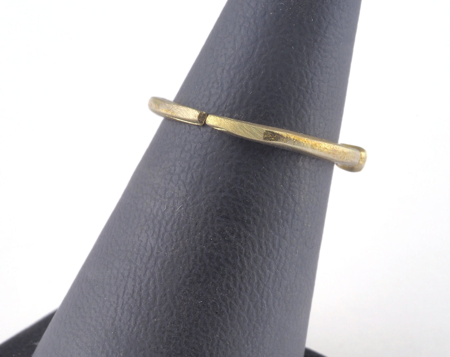 Ring Adjustable Ring Loop Bezel Raw brass (16mm 5.5US inner size - Adjustable ) OZ2665 ring19