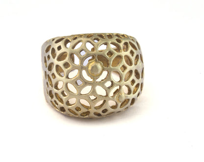 Adjustable Ring Raw brass (19mm 9US inner size) OZ2667