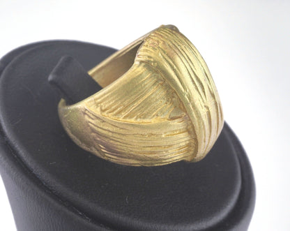 Knot Ring Adjustable Ring Raw brass (19mm 9US inner size) OZ2727