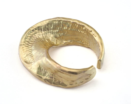 Adjustable Ring Raw brass 34mm (19mm 9US inner size) OZ2745