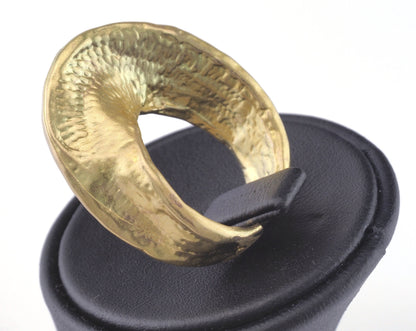 Adjustable Ring Raw brass 34mm (19mm 9US inner size) OZ2745