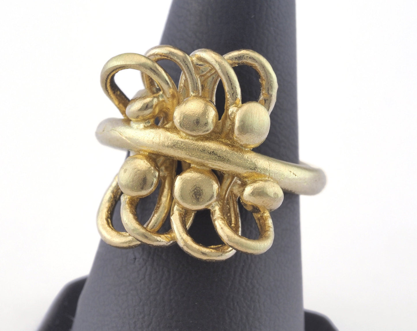 Adjustable Ring Raw brass (18mm 7.5US inner size) OZ2749