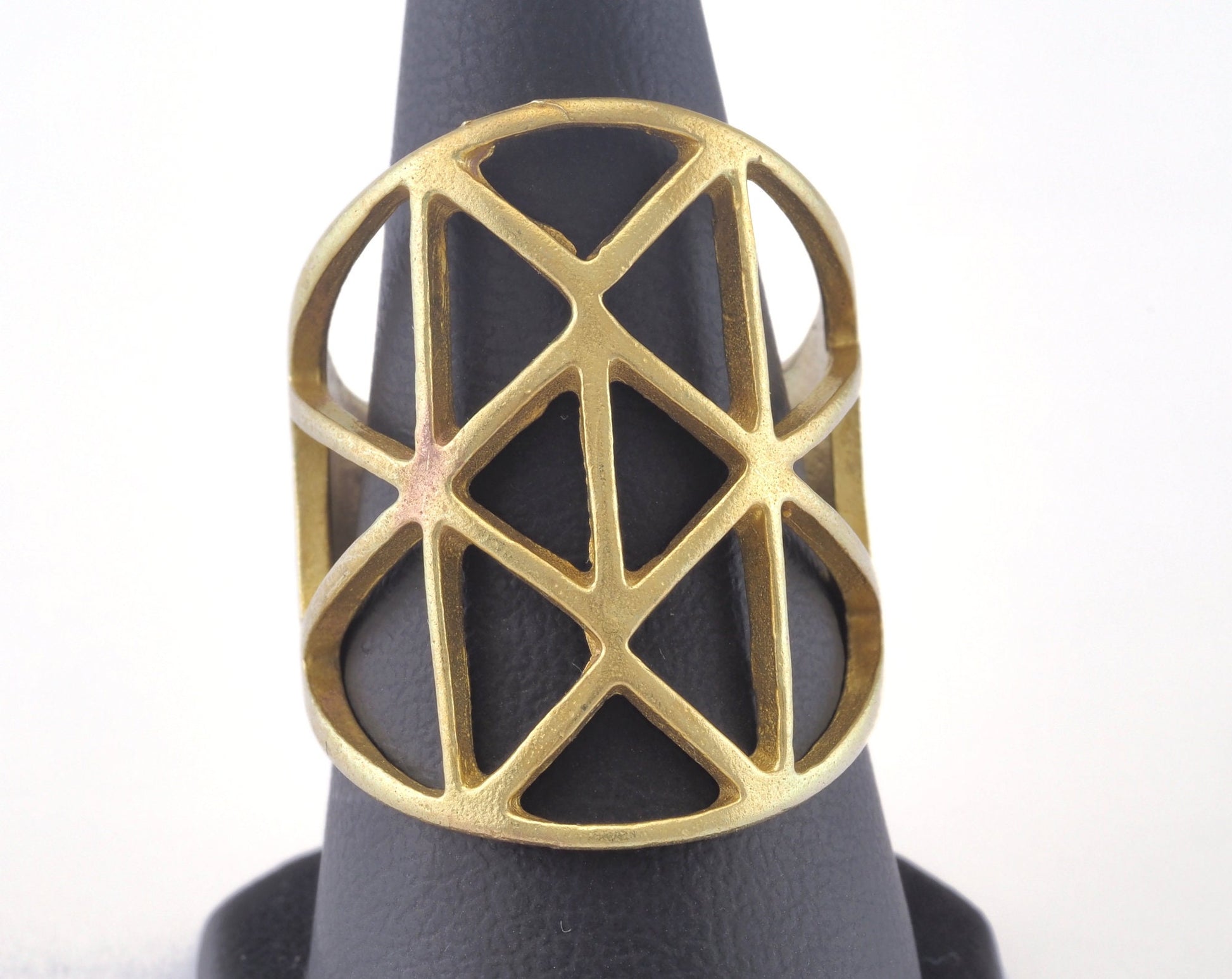 Adjustable Ring Raw brass (18mm 8US inner size) OZ2750