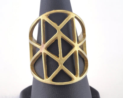 Adjustable Ring Raw brass (18mm 8US inner size) OZ2750
