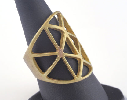 Adjustable Ring Raw brass (18mm 8US inner size) OZ2750