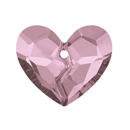 Forever 1 Heart Pendant 6263 Swarovski® Antique Pink (ANTP) 36mm