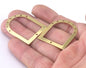 Semi Circle Rectangle (optional) Connector Charms Brass 35x28mm 0.8mm thickness Findings OZ2765-220