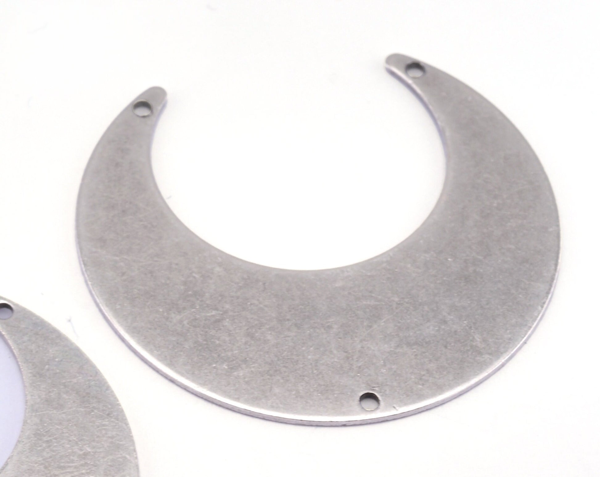 Crescent Connector Charms 3 Holes antique silver plated Brass 42x39mm 0.8mm thickness Findings OZ2767-560