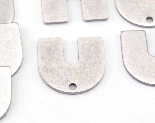 Magnet shape semi circle 15x15x0.8mm antique silver plated brass findings scs oz2787-120
