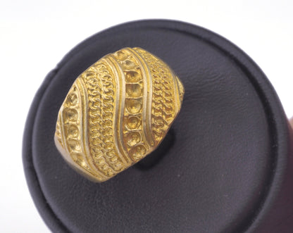 Ring Adjustable Ring Bezel - Raw brass (18mm 7.5US inner size - Adjustable ) OZ2845