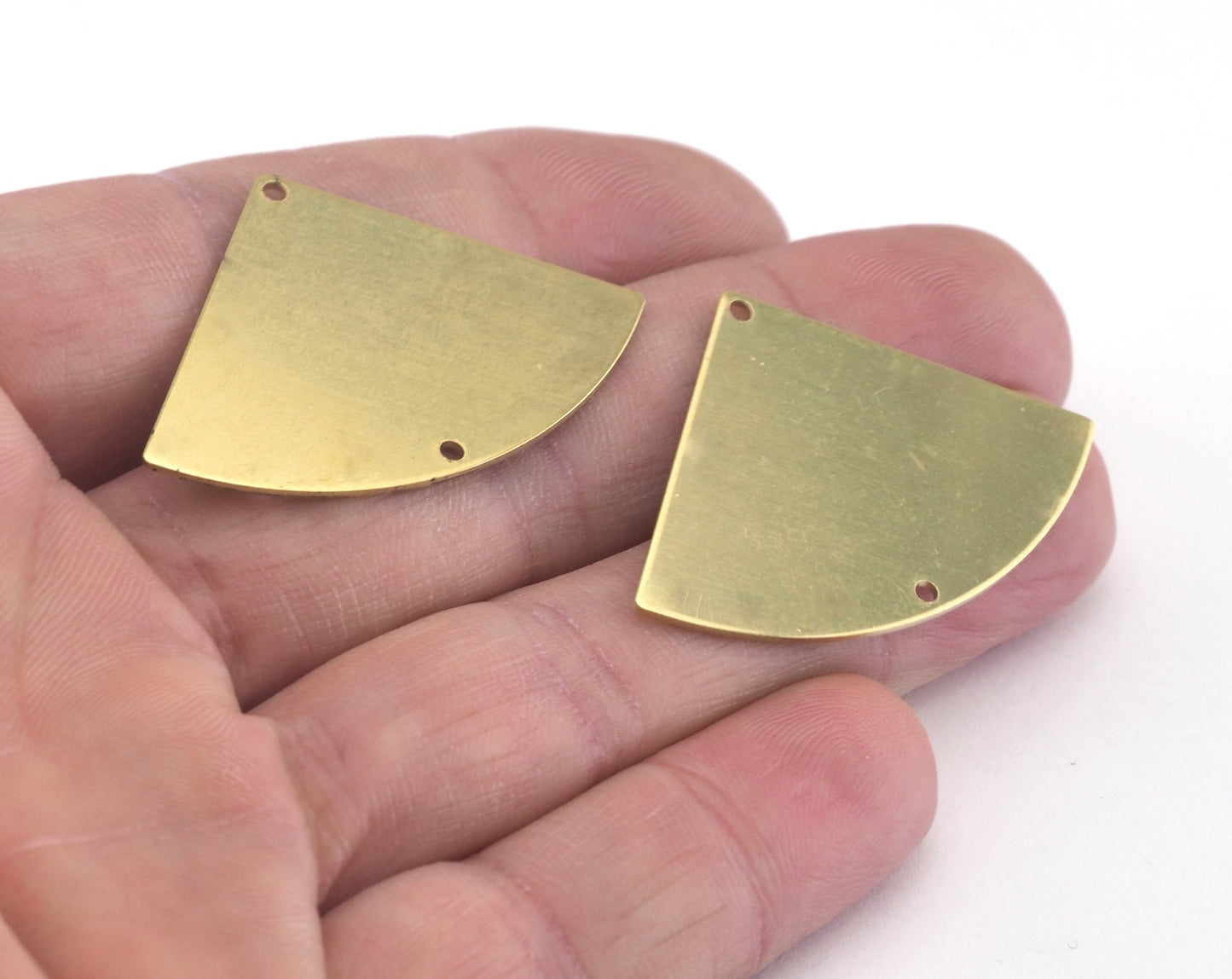 Triangle raw brass 27x39mm connector charms , findings earring OZ2863-400