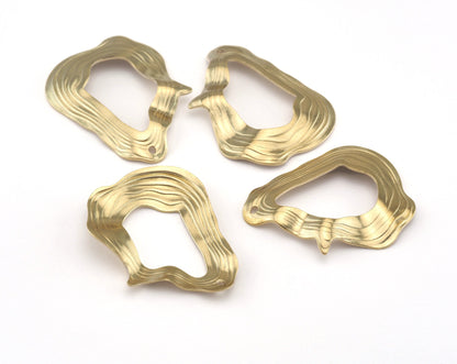 Charms raw brass 31x25mm charms , findings earring 2900-200