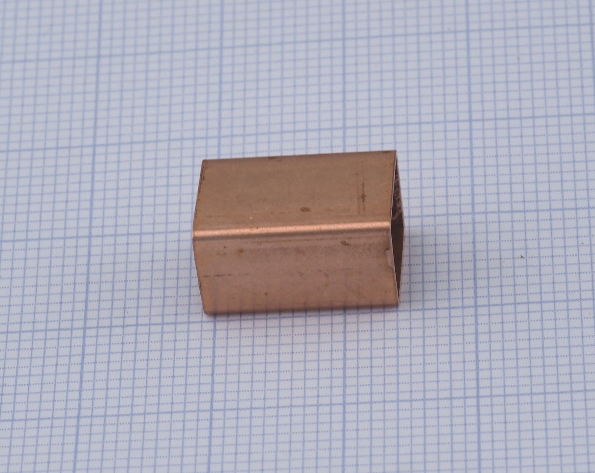 Square Tube Raw Copper 9x15mm (8x8mm hole) findings OZ2603-168