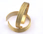 Textured Bracelet Shiny Gold Plated Brass 1 pc. (64mm inner size - Adjustable ) OZ2967