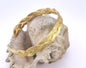 Swirl Bracelet Shiny Gold Plated Brass 1 pc. (57mm inner size - Adjustable ) OZ2973