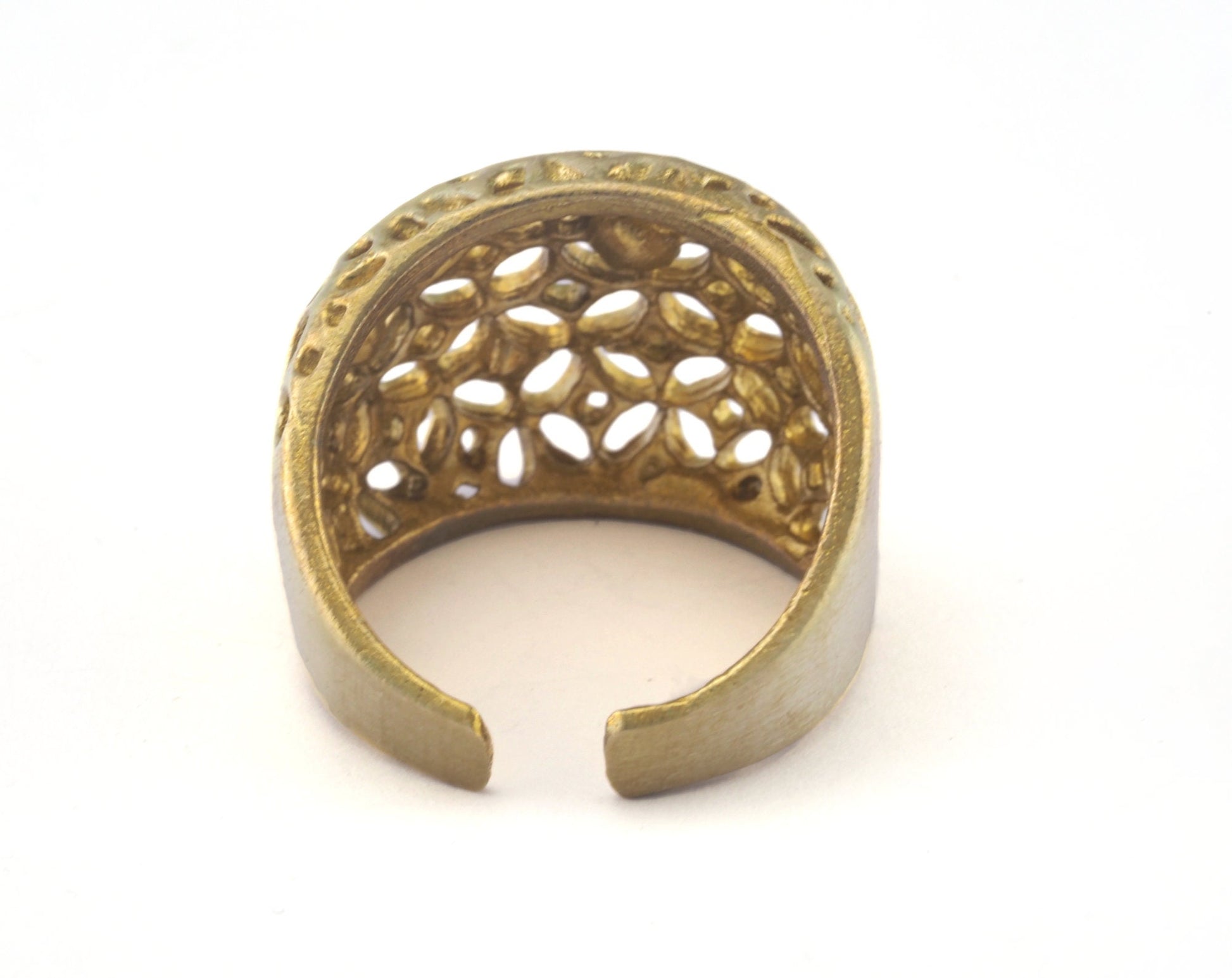 Adjustable Ring Raw brass (19mm 9US inner size) OZ2667