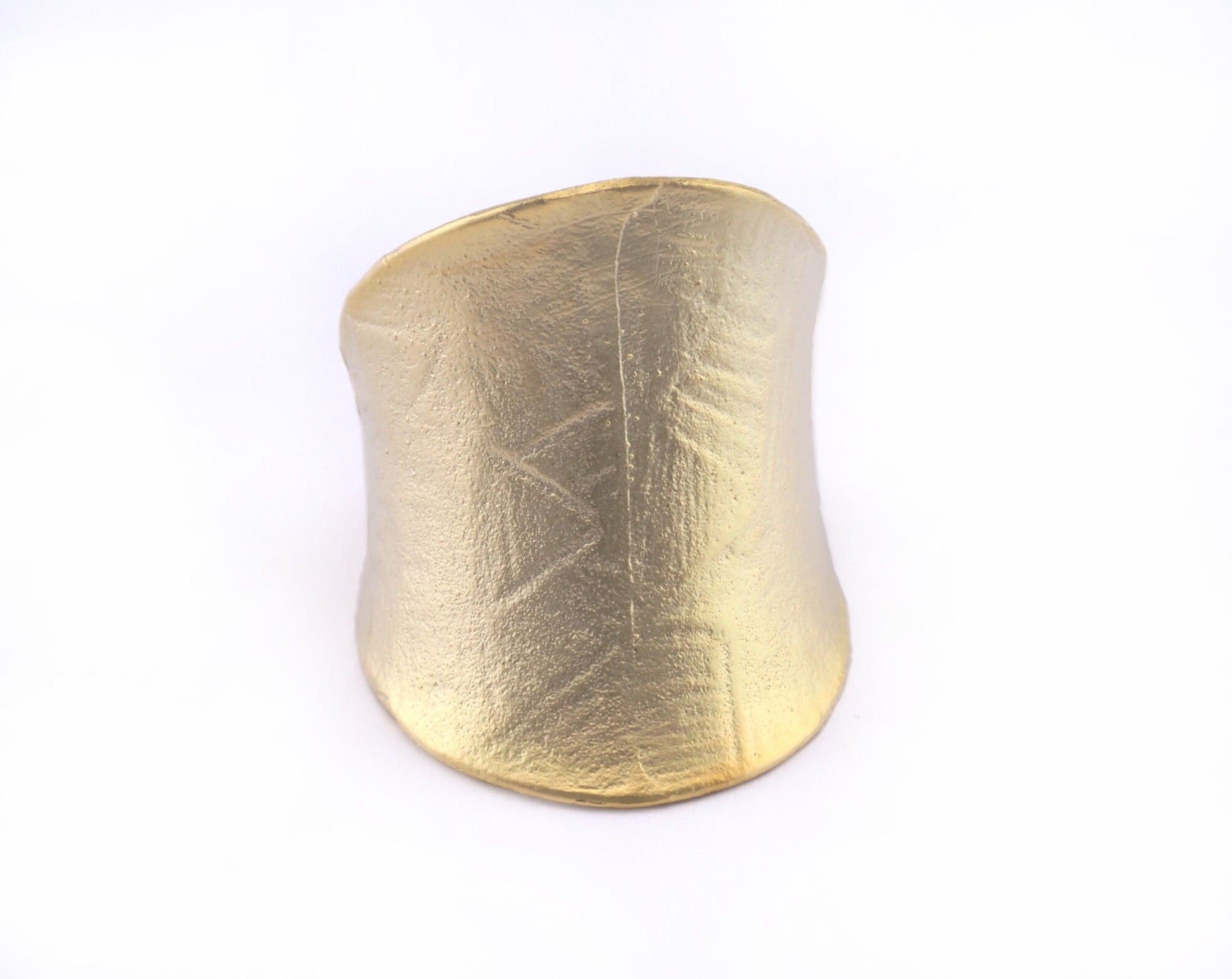 Adjustable Ring Matte Gold Plated brass (18mm 8US inner size) Oz2990