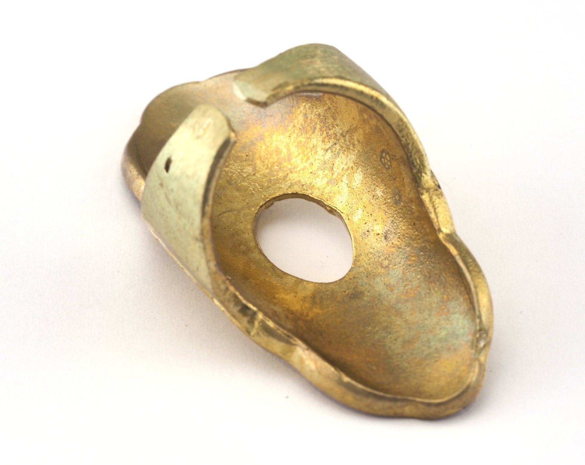 Ring Adjustable Ring Bezel - Cup Raw brass (17.5mm 7US inner size - Adjustable ) OZ2722